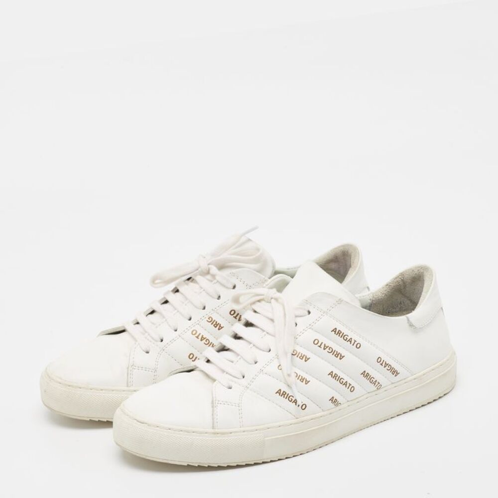 Axel Arigato White Leather Low Top Sneakers Size 43 View 2